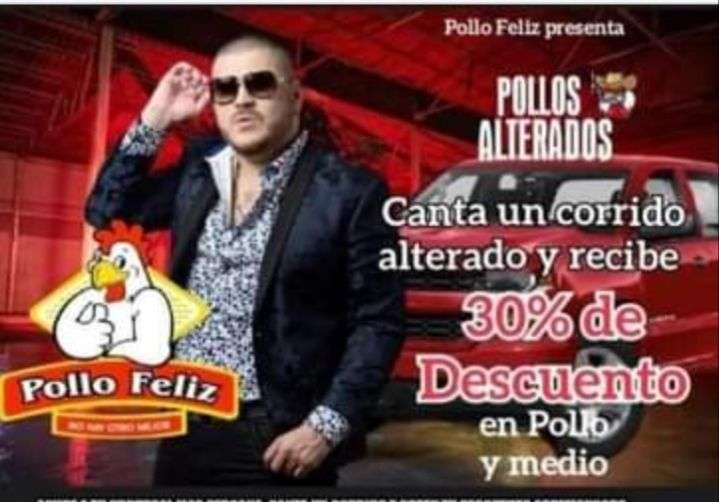 El Pollo Feliz [Mty]: 30% de descuento en pollo y medio al cantar un corrido alterado 