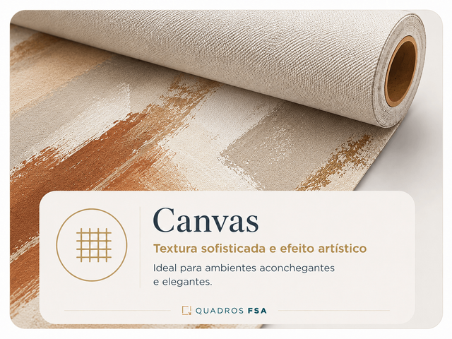 Canvas com textura sofisticada e efeito artístico - Quadros FSA