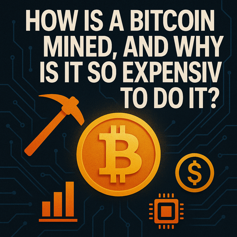How is a Bitcoin mined, and why is it so expensive to do it?
