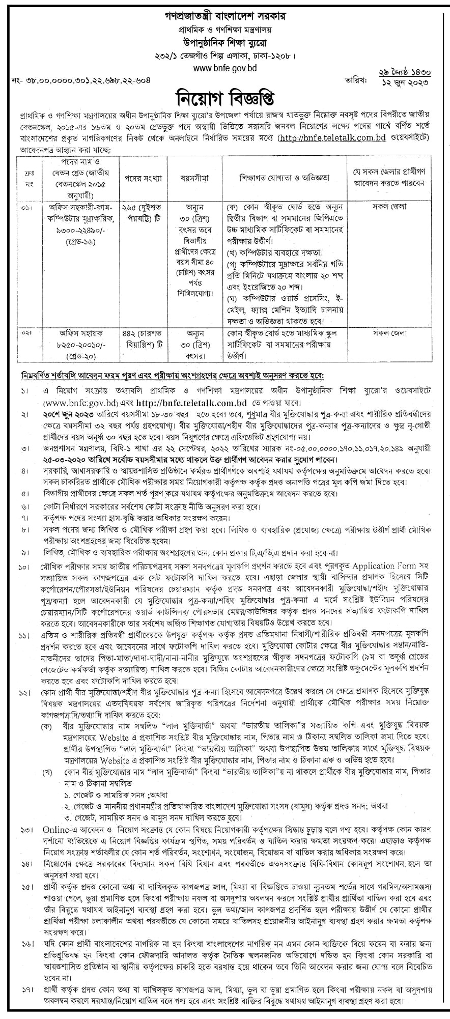 Ministry of Planning Job Circular 2022