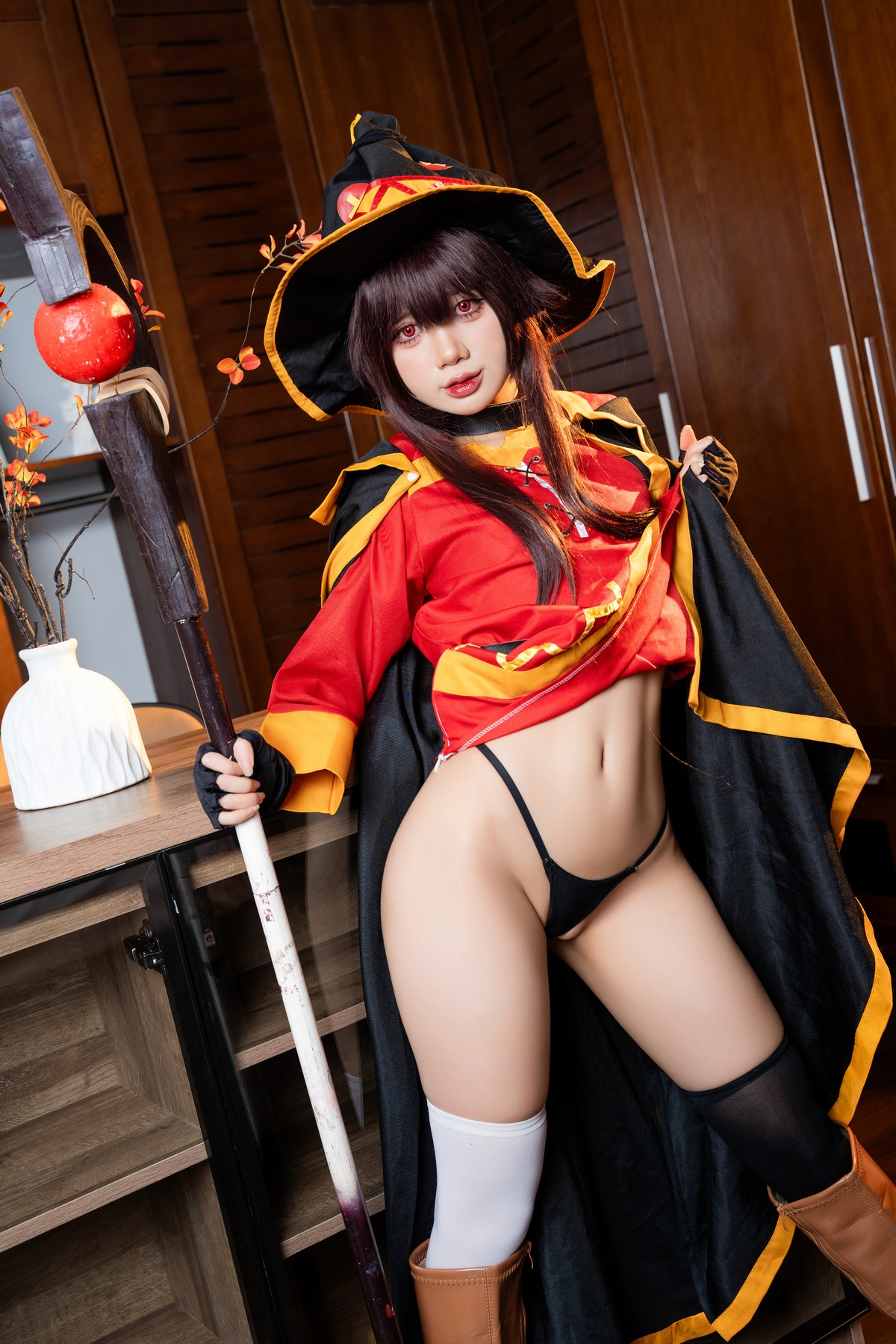PoppaChan Megumin Cosplay (Konosuba) – 128 Photos 12 Videos 1.01GB插图8