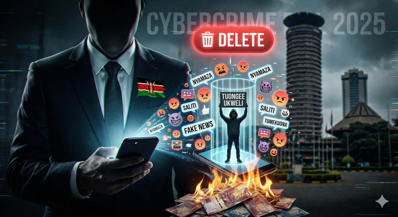 Symbolic image of data, harassment, and censorship