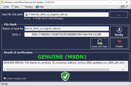 Windows and Office Genuine ISO Verifier 11.10.28.22