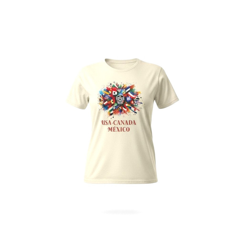 World Cup 2026 Retro Soccer Tee – Vintage Cream