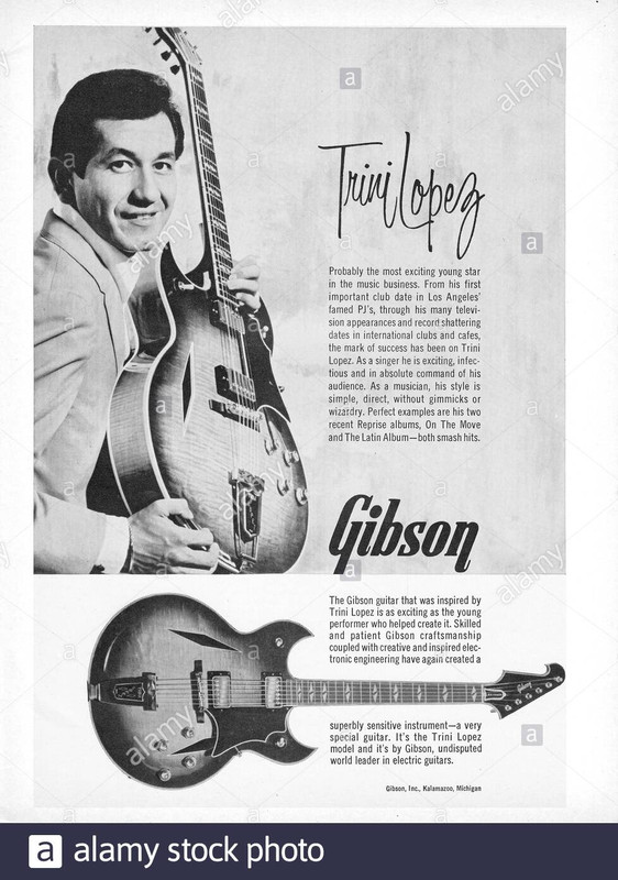 Trini Lopez Guibson publicidad