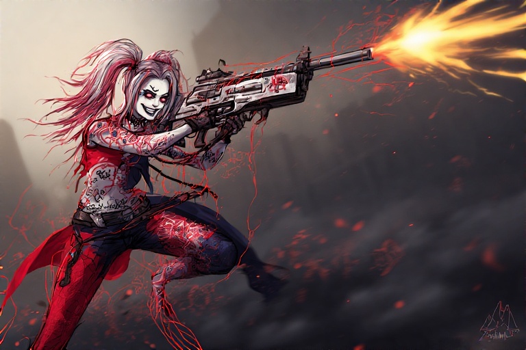 Playful-action-pose-Harley-Qui-11