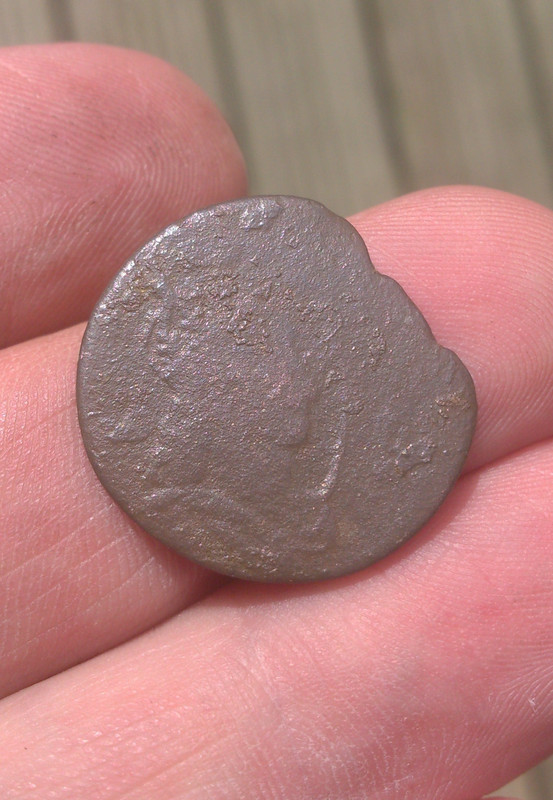 Louis XIV Liard 1656-1658 Limoges mint obverse 2