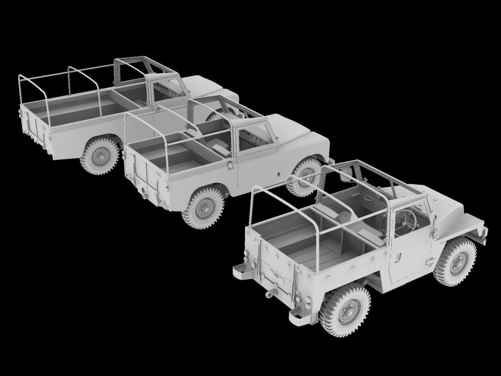 Model Land Rover Build 35th Scale Land Rovers Models Design for 3D Printing. - Work in ...