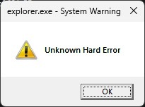 File Explorer error