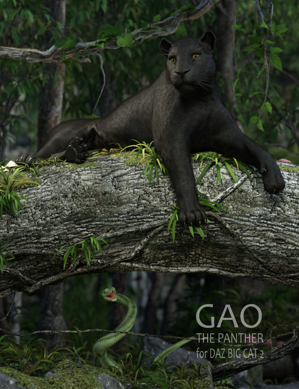 Gao The Panther for DAZ BIG CAT 2 Gao The Panther for DAZ BIG CAT 2
