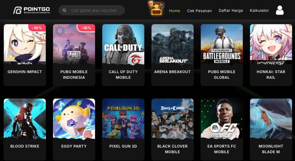 website pointgo penyedia top-up dan voucher game