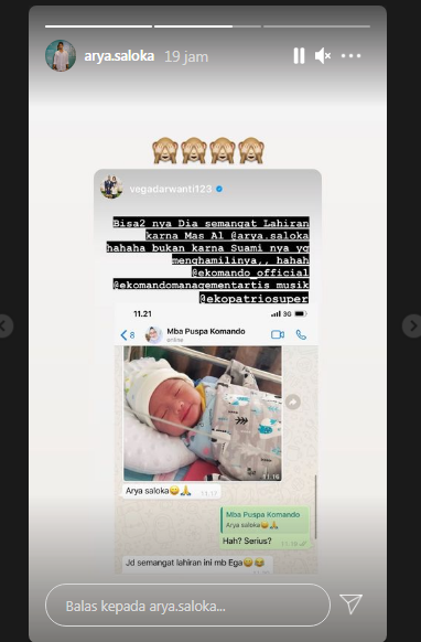 Arya Saloka menanggapi pernyataan Vega Darwanti