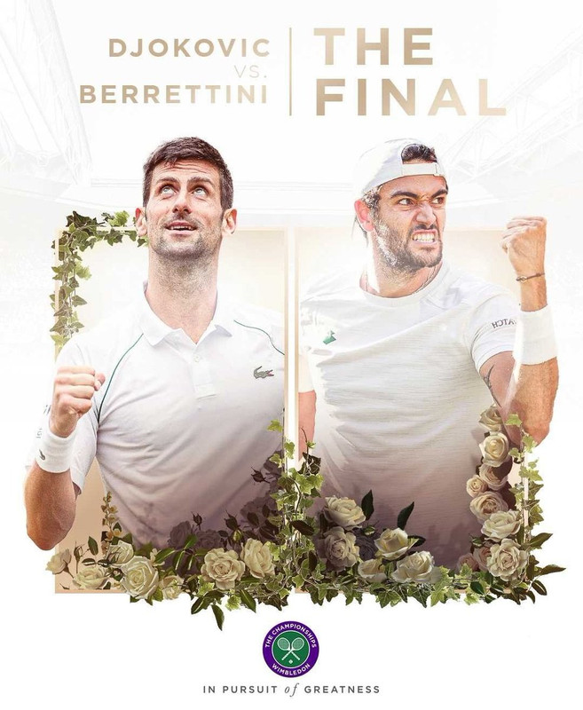 Rojadirecta Wimbledon Berrettini Djokovic Streaming Tennis Gratis.