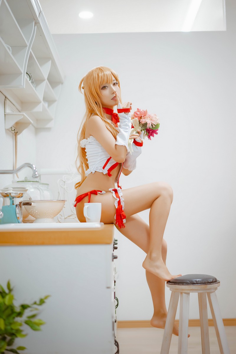 切切Celia 亚丝娜内衣 Asuna Cosplay 写真图集 93P插图4