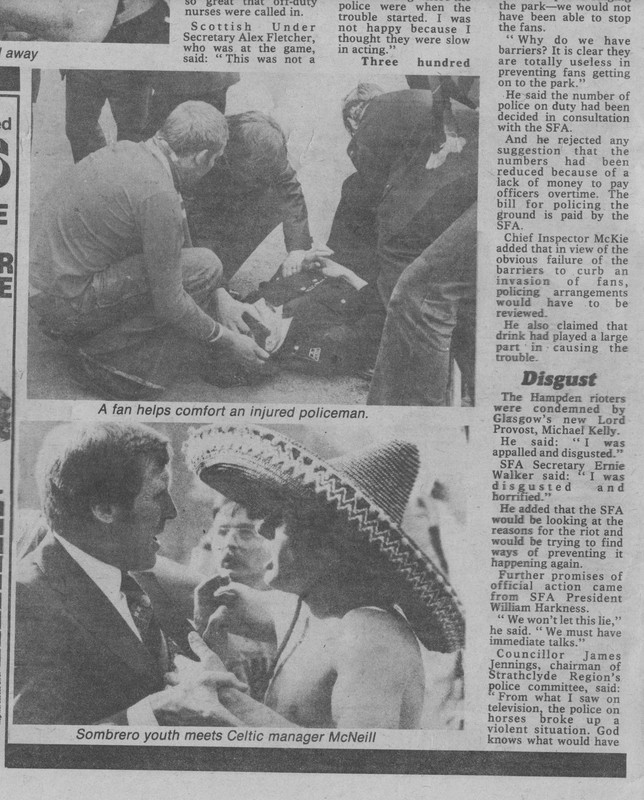 1980 Scottish Cup Final Sunday Mail inside 3:4