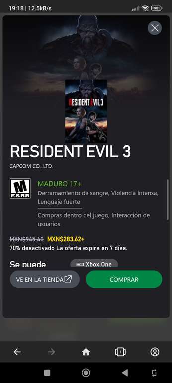 Xbox: Resident evil 3 
