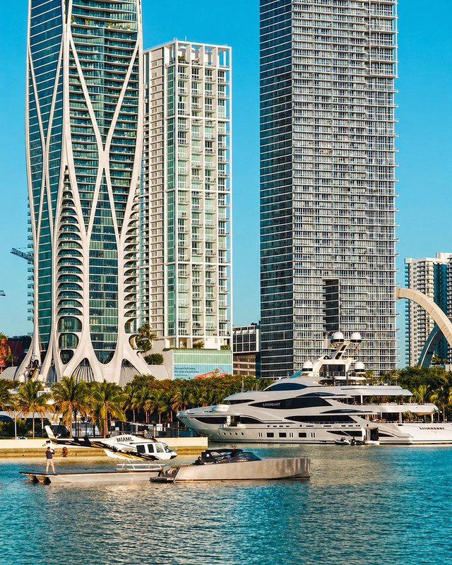 Luxury Miami waterfront skyline
