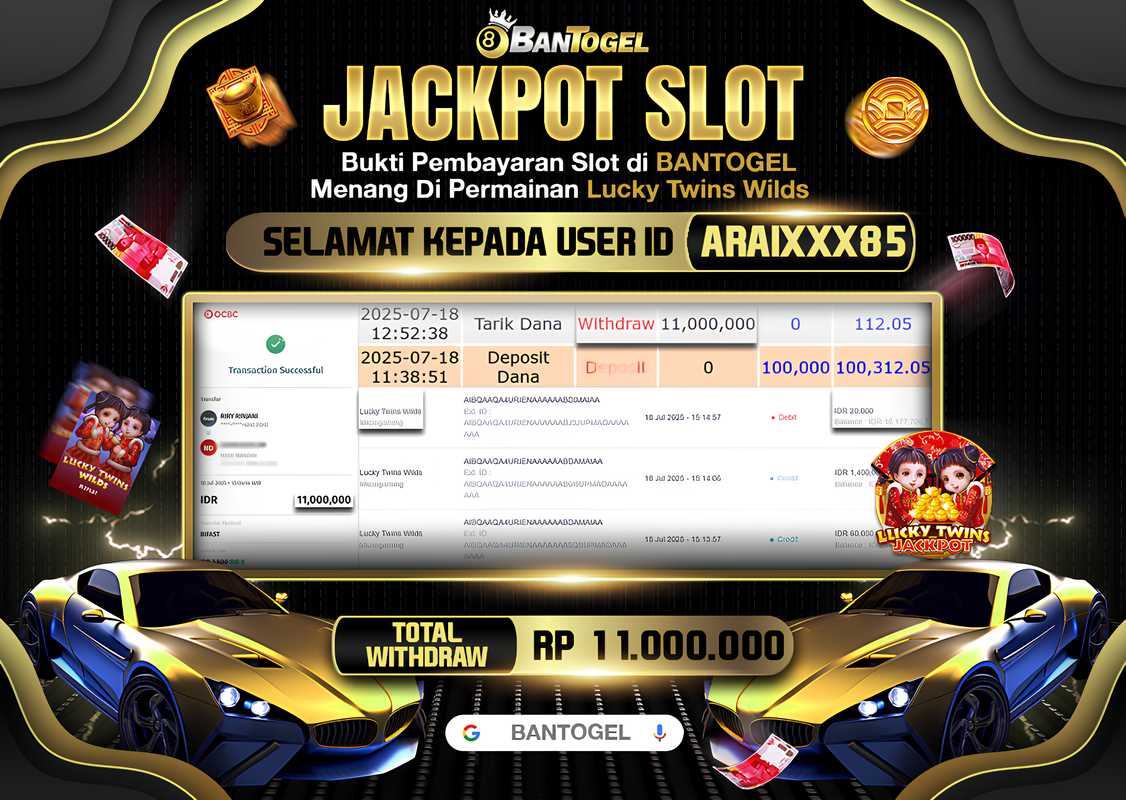 BUKTI JACKPOT LUNAS BANTOGEL