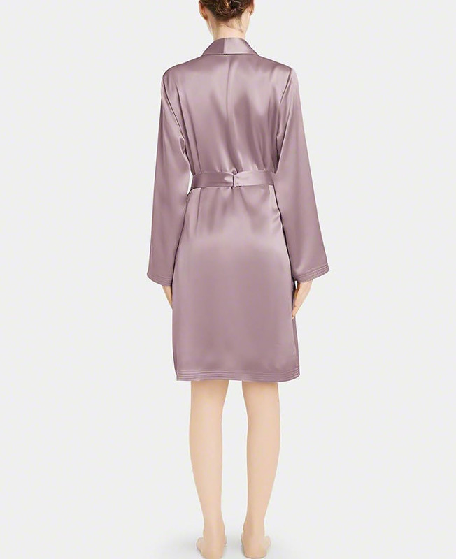 Satin Robes Bathrobe Gown Nightgown Sleepwear Lingerie Solid Robe Night Dresses - Picture 39 of 63