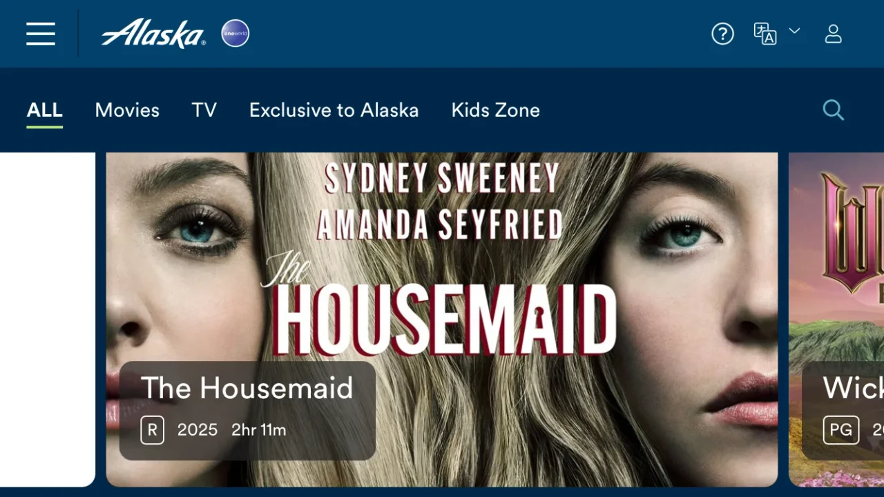 Alaska streaming IFE