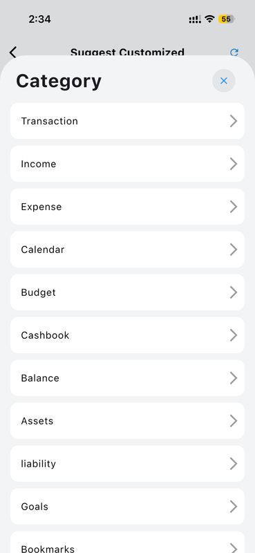 Widget Category Library