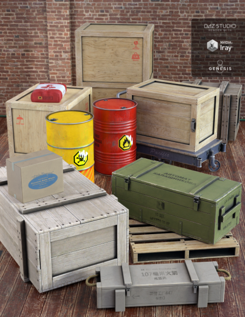 Shipping Crates and Cargo