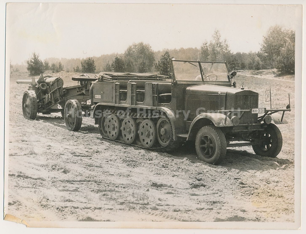 Foto, Artillerie Lehr Regiment, Erprobung, 8to Halbkette, Zugmaschine (8)