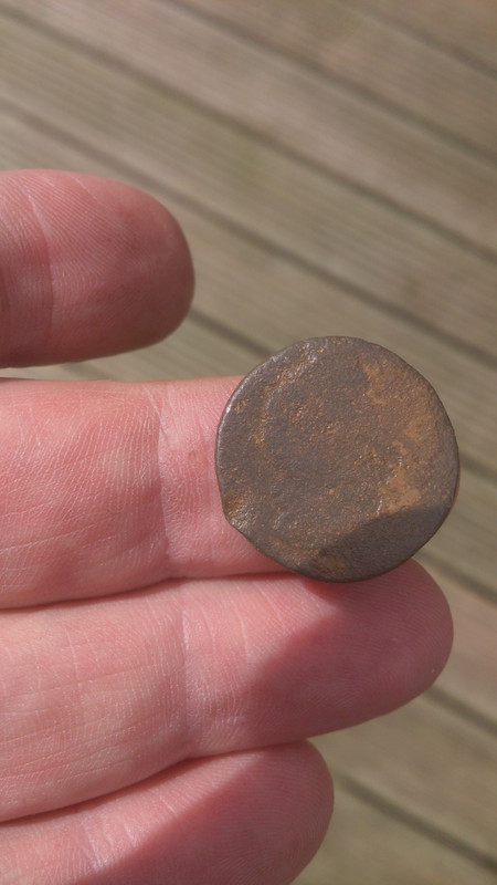 Battered William III farthing 1699ish 25072013