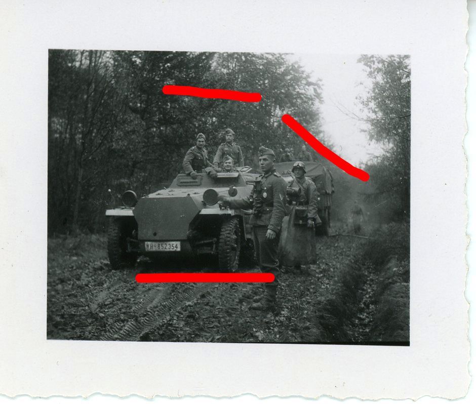 Halbkette Kämpfe trupp Melder Foto