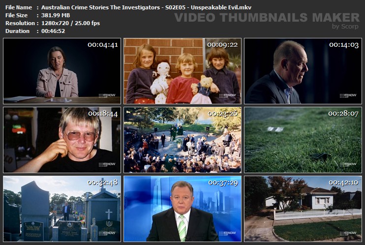 Australian Crime Stories The Investigators - S02E05 - Unspeakable Evil.mkv