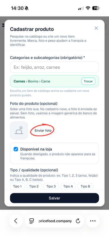 Etapa 3 — trocar foto