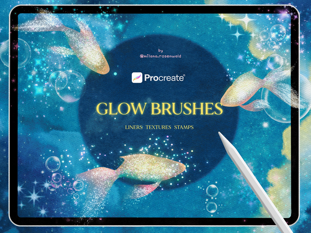 Sparkle Glow Procreate Brushes