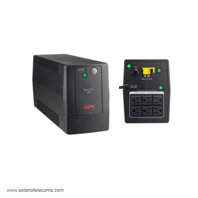 APC Back-UPS – UPS – CA 110/120 V – 600 vatios – 1000 VA APC Back-UPS – UPS – CA 110/120 V – 600 vatios – 1000 VA