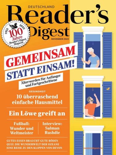 Cover: Readers Digest Deutschland Magazin No 11 November 2022