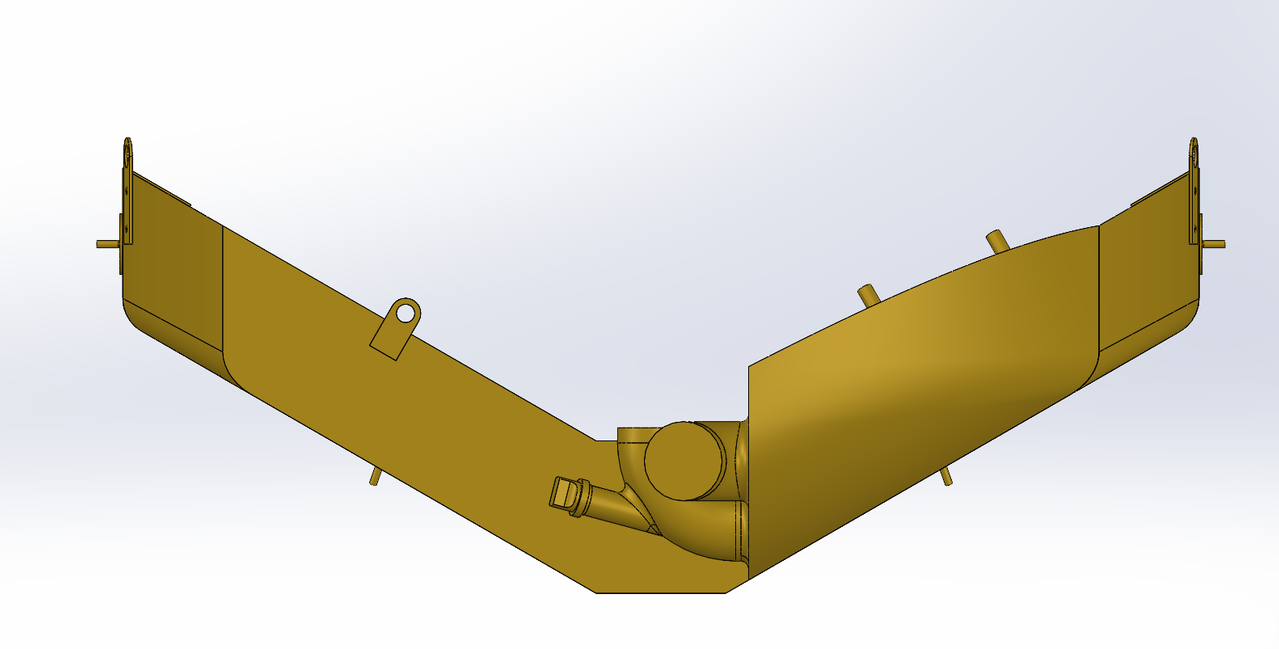 Fokker D VII Radiator CAD6