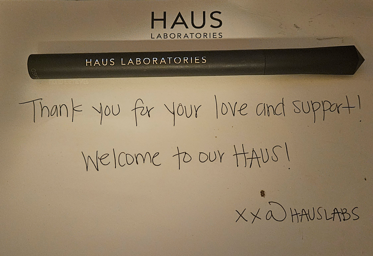 eyeliner with a note from hauslabs