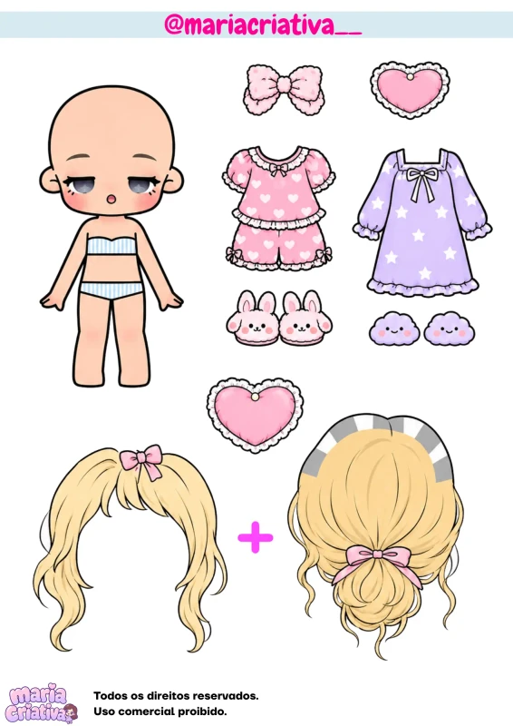 Boneca de papel 6