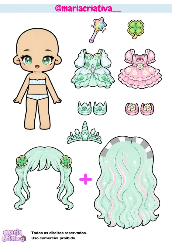 Boneca de papel 14