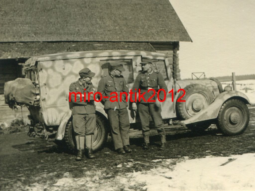 Foto, Wehrmacht, PKW, Kübelwagen, Camo, Tarnung,
