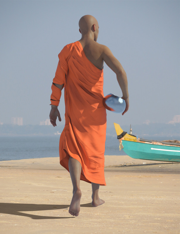 dForce Buddhist Monk Robes for Genesis 8 Males dForce Buddhist Monk Robes for Genesis 8 Males