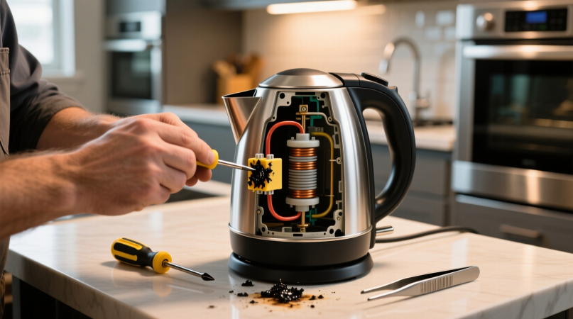 Замена предохранителя откипания чайника