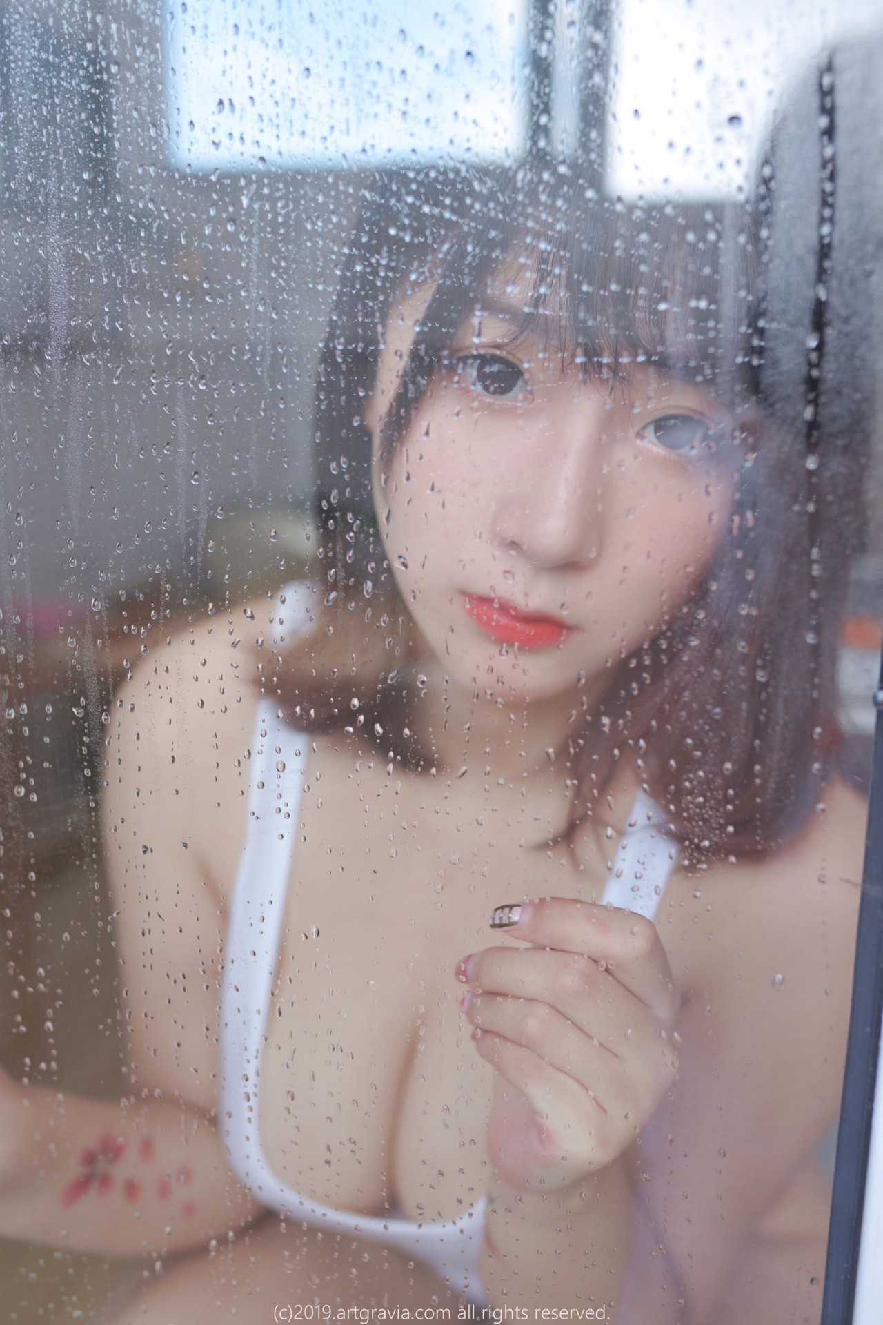 猫九酱sakura《夏日风吊带背心美女》写真，清新与活力的COS妹子插图2