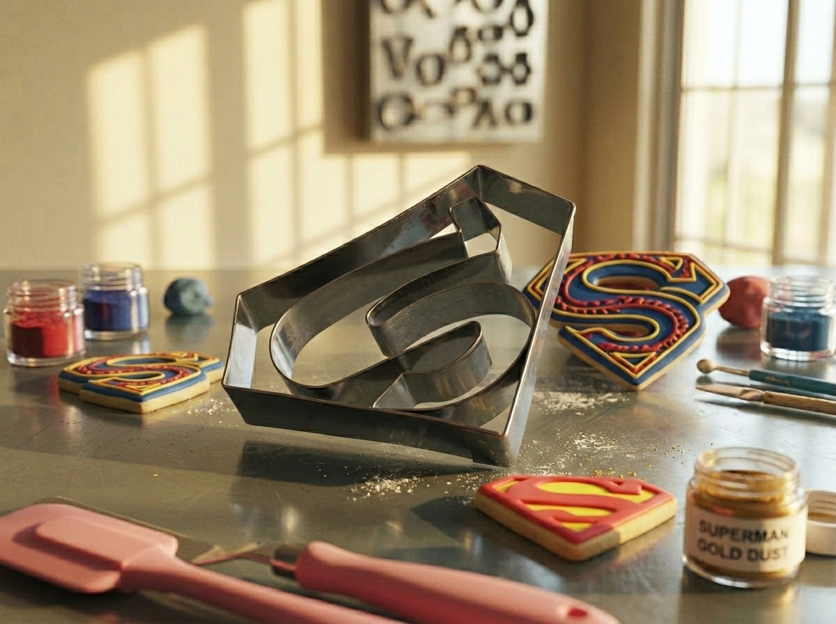 Molde simbolo de Superman Cortador de galletas y decoracion 2pz
