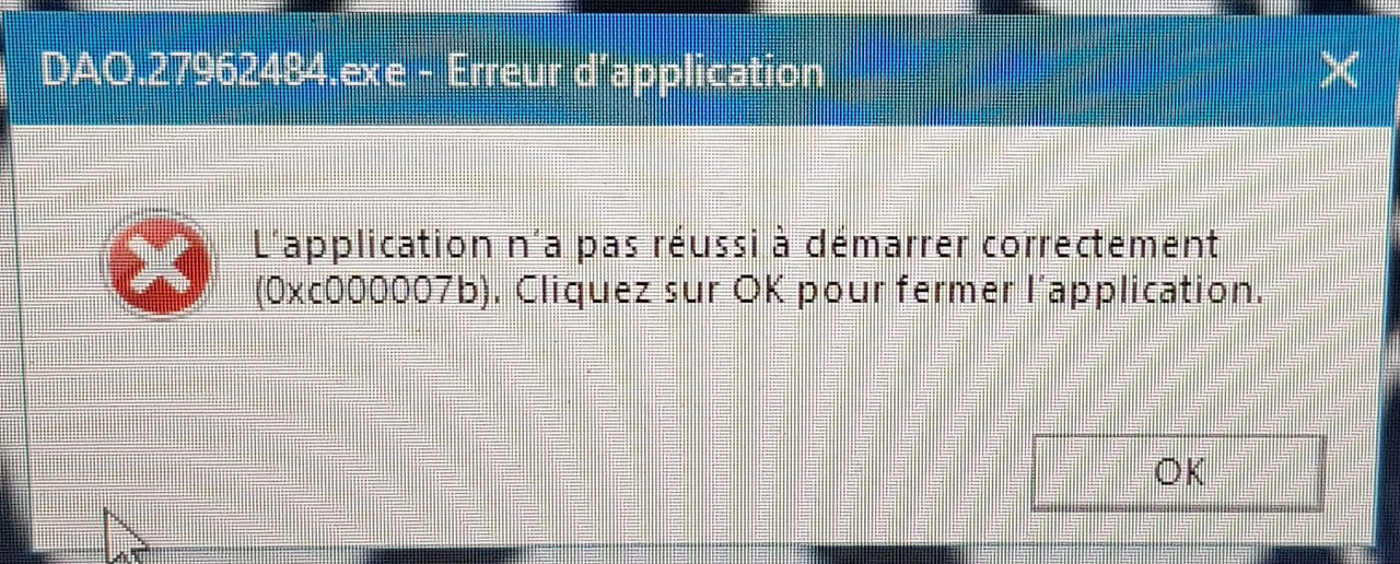 2 eme   erreur demarrage