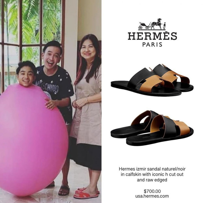 Sandal Izmir dari Hermes milik Ruben Onsu