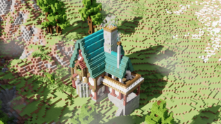Spanish Hacienda - full interior Minecraft Map