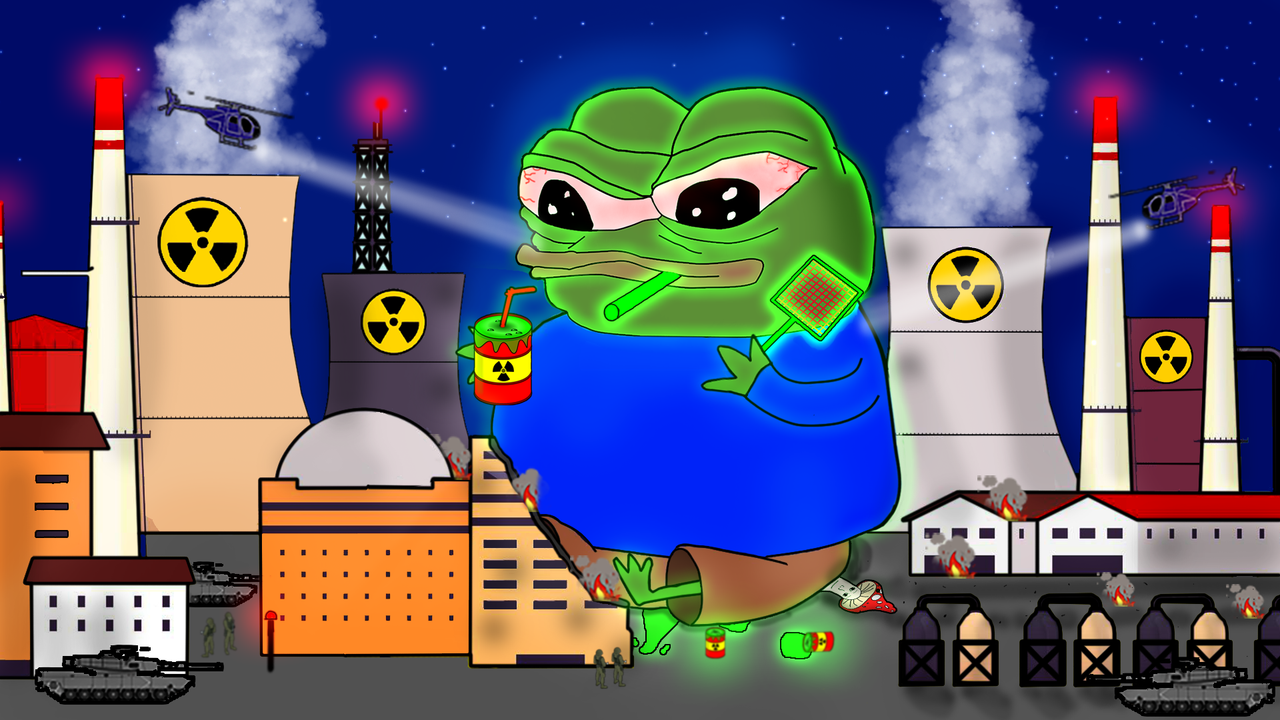 apu eating radioactive waste