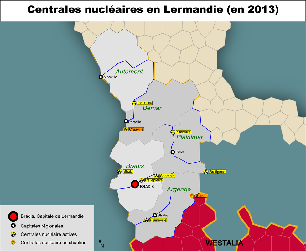 Centrales nucléaires en Lermandie