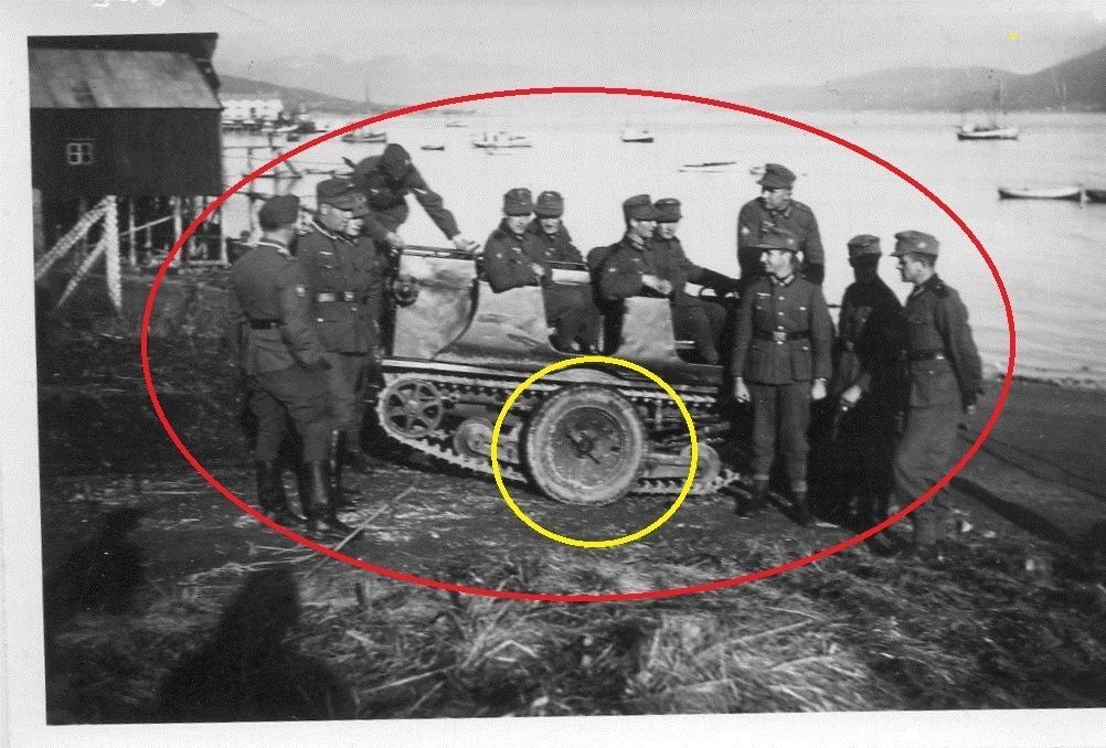 WW II FOTO Gebirgsjäger Gelände Auto Österreich