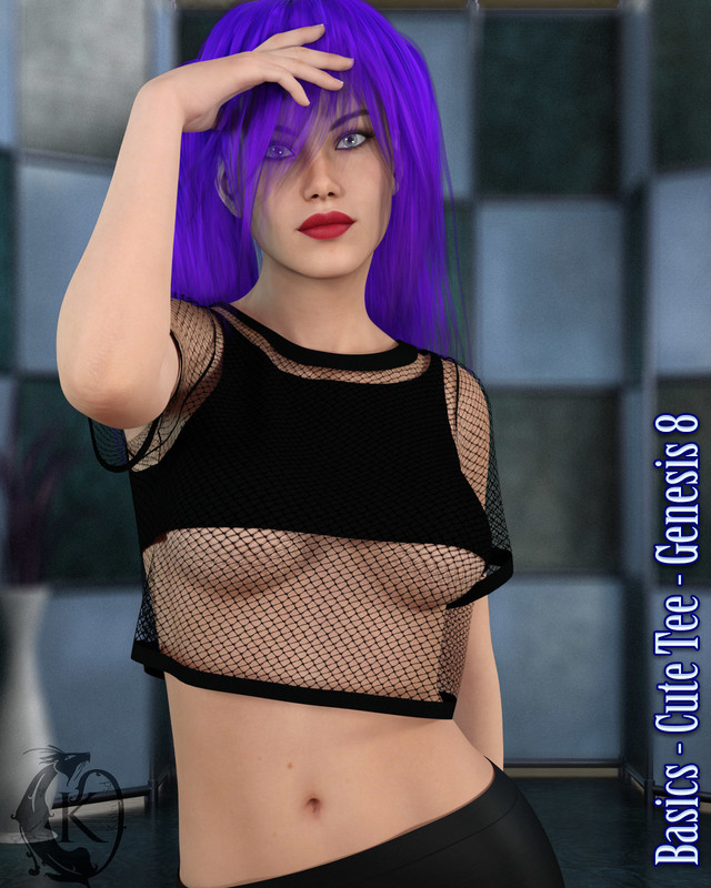 Basics - Cute Tee - Genesis 8 Basics - Cute Tee - Genesis 8